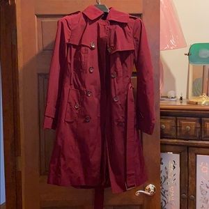 London Fog Trench Red S